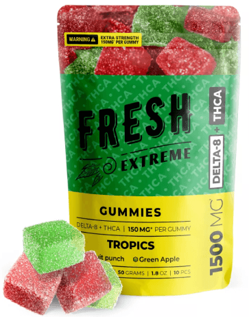 Fresh Extreme Gummies Fruit Punch/Green Apple 1500MG