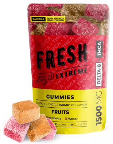 Fresh Extreme Gummies Strawberry/Mango 1500MG