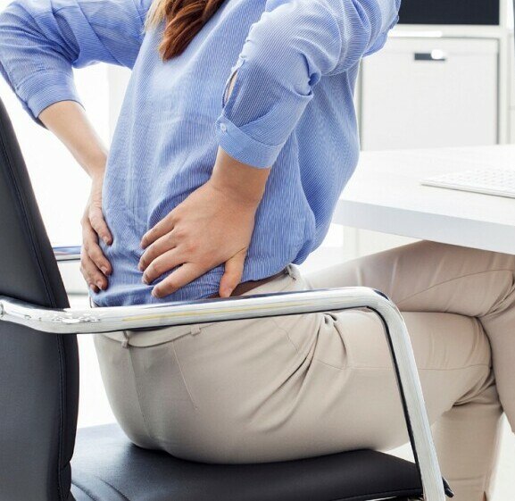 Lady with Lower Back Pain